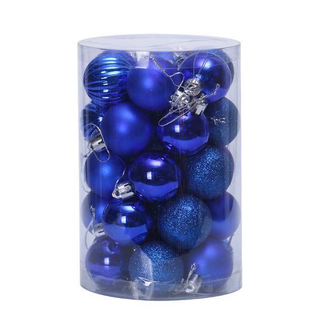 Kramano™ Bombki choinkowe 4 cm, zestaw 34 sztuk w pięknych kolorach