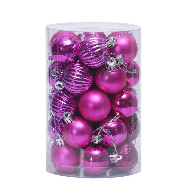 Kramano™ Bombki choinkowe 4 cm, zestaw 34 sztuk w pięknych kolorach
