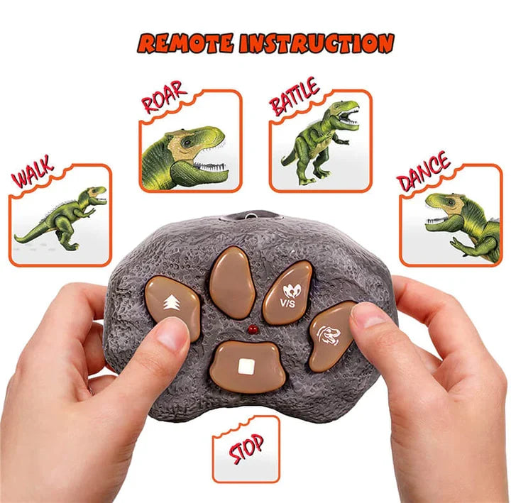 Kramano™ Zdalnie sterowany T-Rex, który chodzi, ryczy i świeci