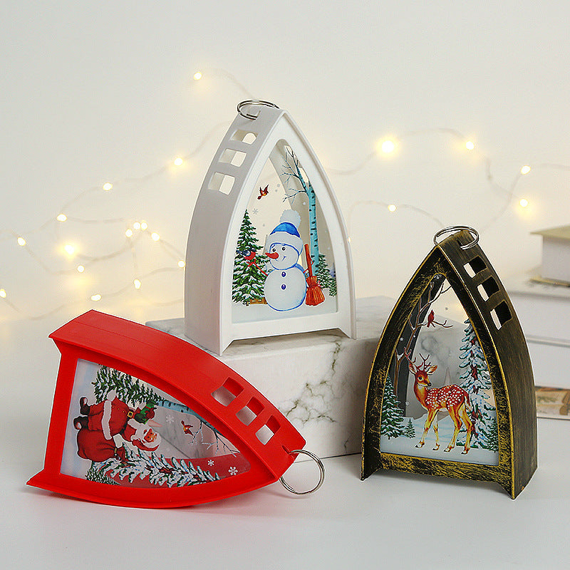 Kramano™ Ręcznie malowane figurki LED – Mikołaj, bałwan i renifer