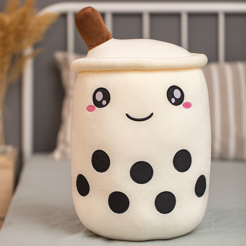 Pluszowy kubek bubble tea z buźką