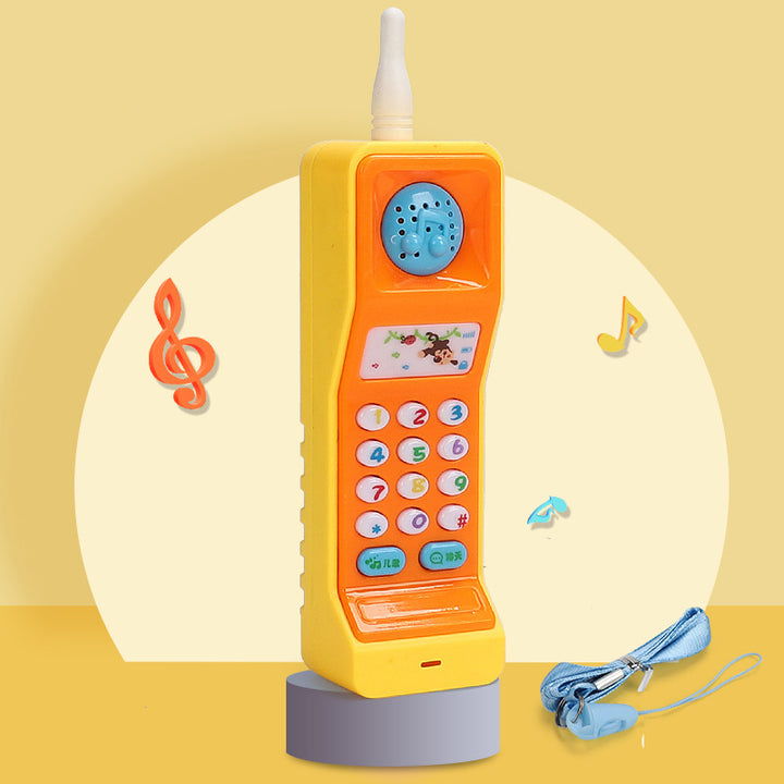 Telefon zabawka w kształcie marchewki