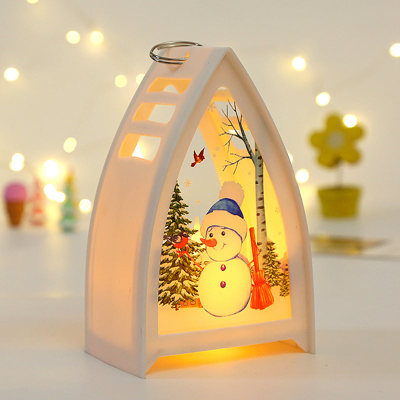 Kramano™ Ręcznie malowane figurki LED – Mikołaj, bałwan i renifer
