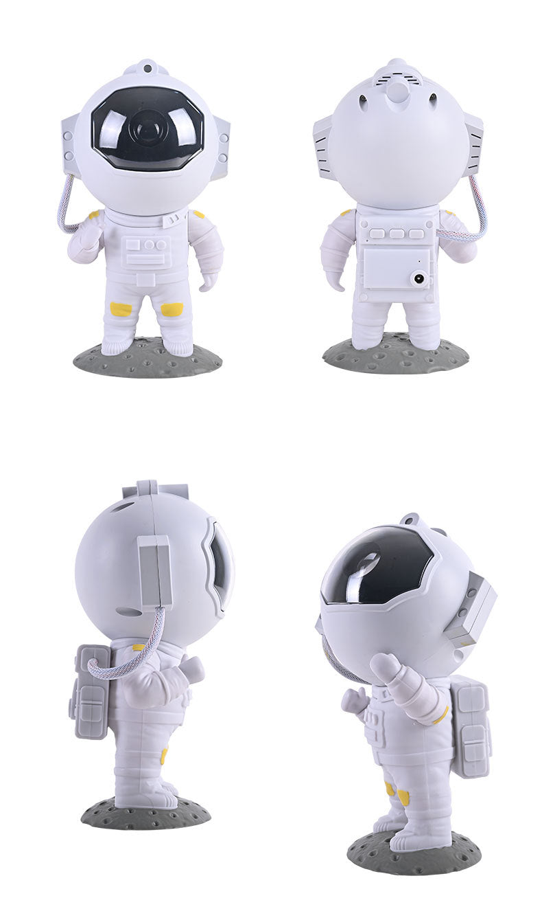 Projektor gwiazd z astronautą, lampka nocna z efektem galaktyki