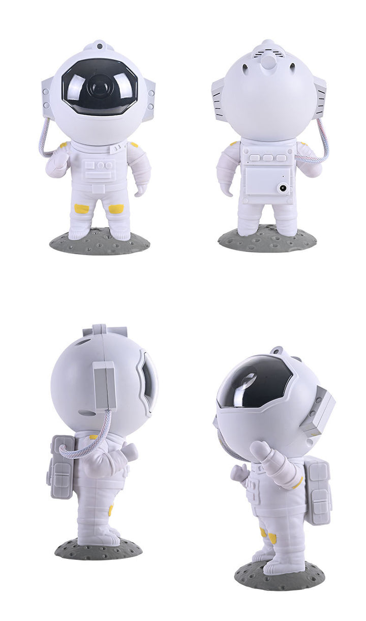 Projektor gwiazd z astronautą, lampka nocna z efektem galaktyki