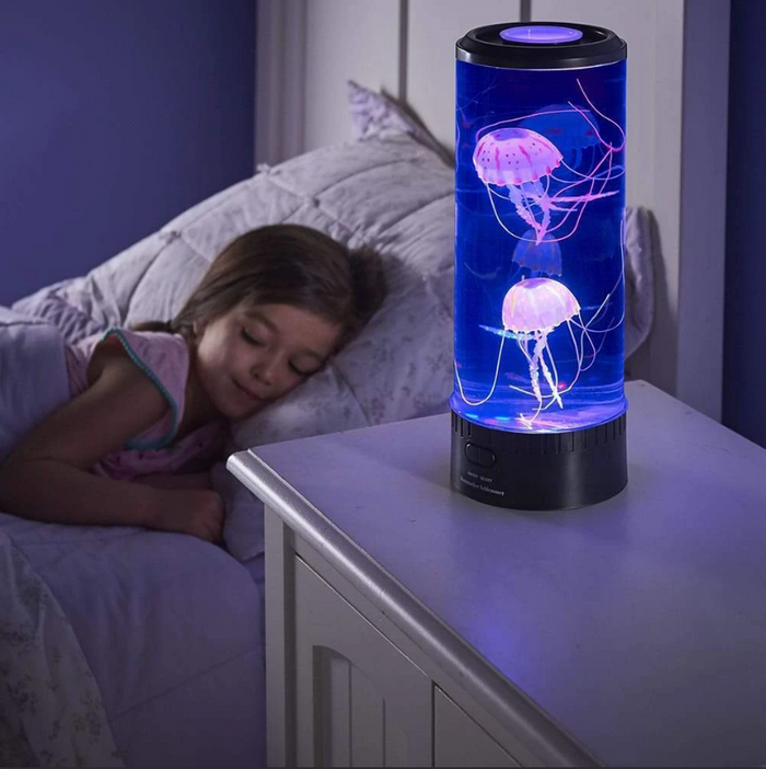 Kramano  Lampka akwarium LED z pływającymi meduzami