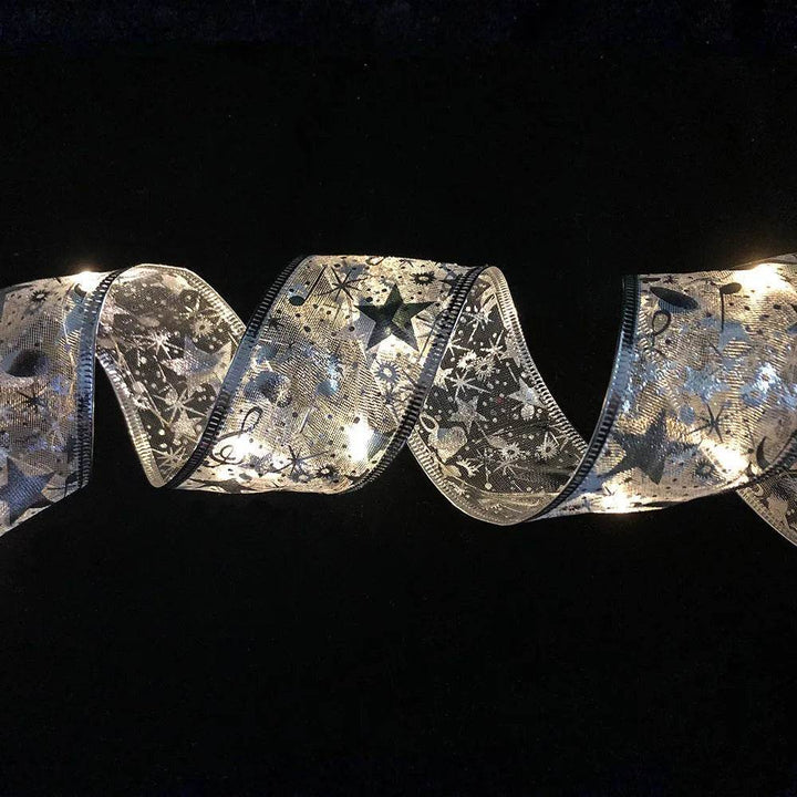 Kramano™ Dwuwarstwowa wstążka świąteczna z 50 lampkami LED