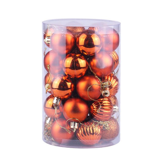 Kramano™ Bombki choinkowe 4 cm, zestaw 34 sztuk w pięknych kolorach