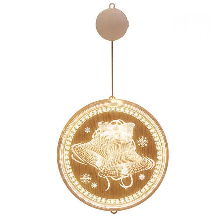 Kramano™ Świąteczna lampka LED na okno z akrylu z przyssawką
