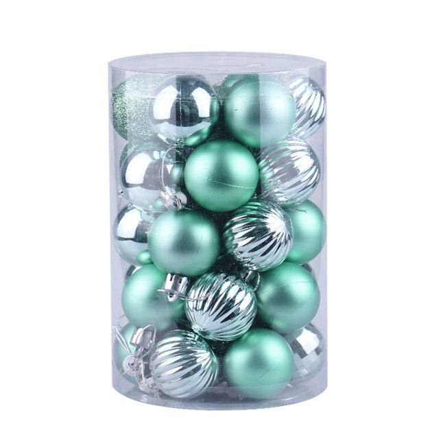 Kramano™ Bombki choinkowe 4 cm, zestaw 34 sztuk w pięknych kolorach