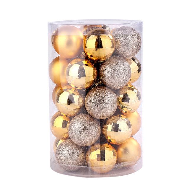 Kramano™ Bombki choinkowe 4 cm, zestaw 34 sztuk w pięknych kolorach