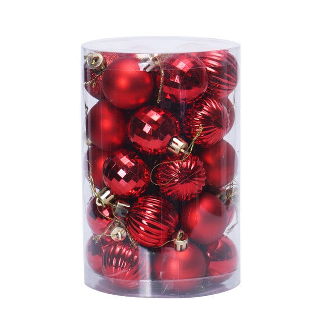Kramano™ Bombki choinkowe 4 cm, zestaw 34 sztuk w pięknych kolorach