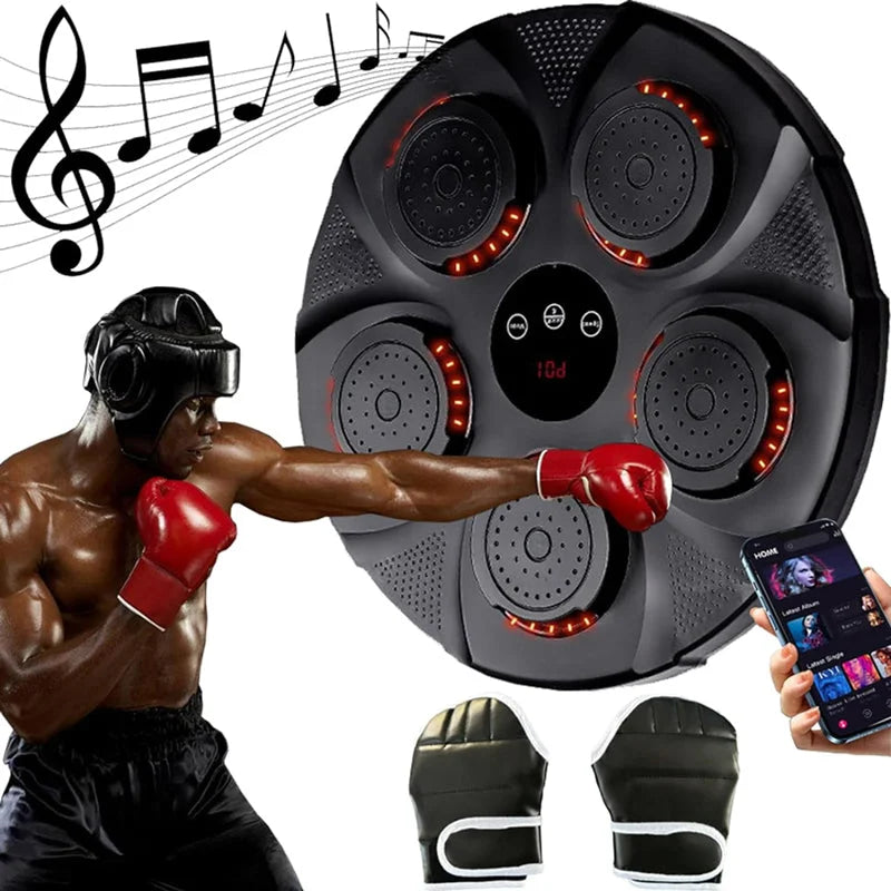 Muzyczna maszyna bokserska na ścianę z Bluetooth i światłami