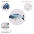 Kramano™ Ruchoma rybka zabawka dla kota ładowana przez USB