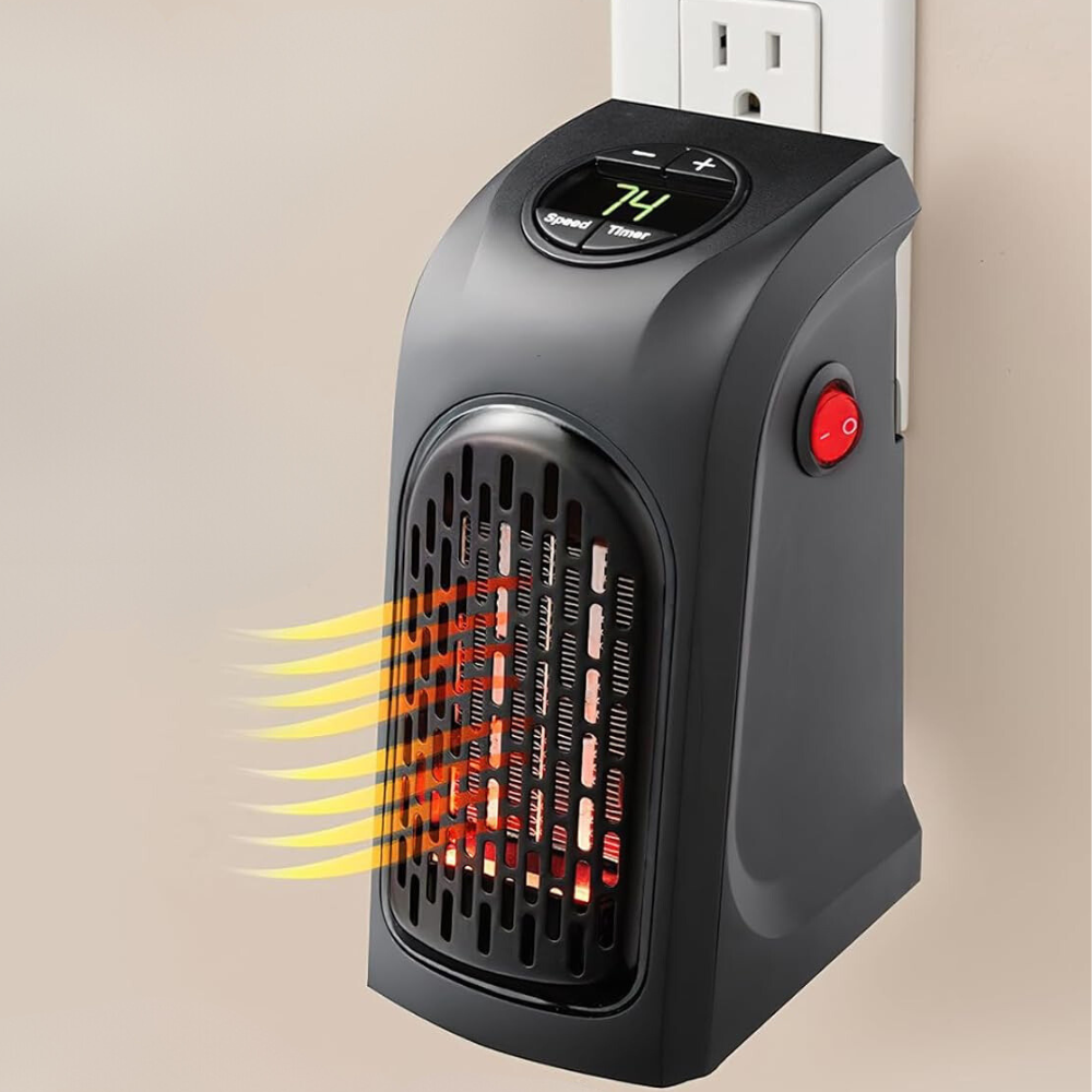 Kramano™ Termowentylator do gniazdka PTC z termostatem
