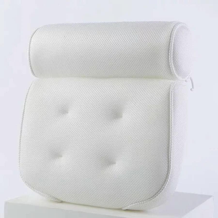 Ergonomiczna poduszka do wanny z oddychającej siatki 4D