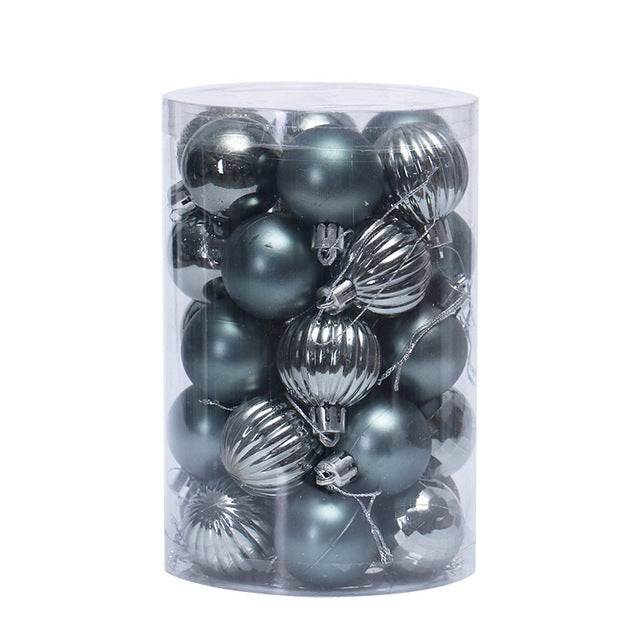 Kramano™ Bombki choinkowe 4 cm, zestaw 34 sztuk w pięknych kolorach
