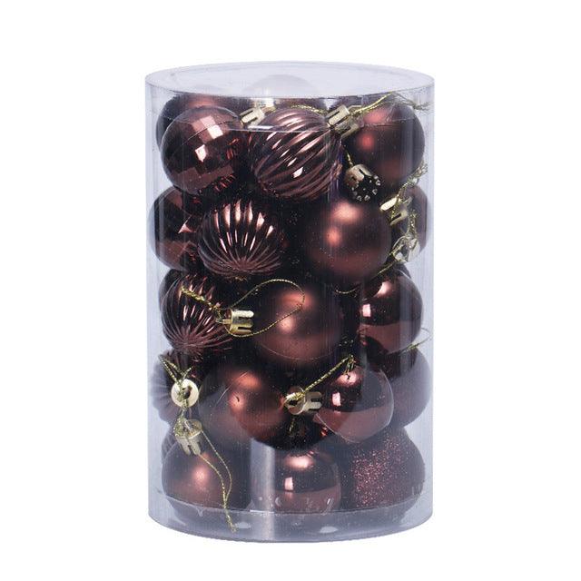 Kramano™ Bombki choinkowe 4 cm, zestaw 34 sztuk w pięknych kolorach