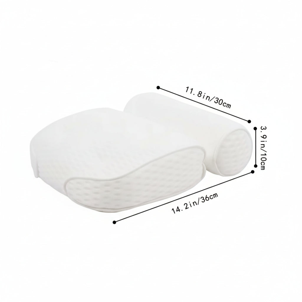 Ergonomiczna poduszka do wanny z oddychającej siatki 4D