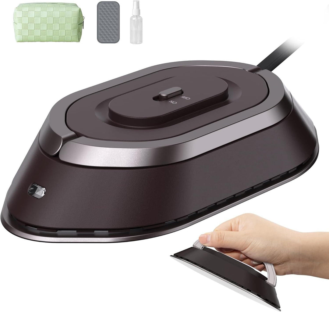 Kramano™ Kompaktowe żelazko podróżne z dwoma napięciami i stopą ceramiczną