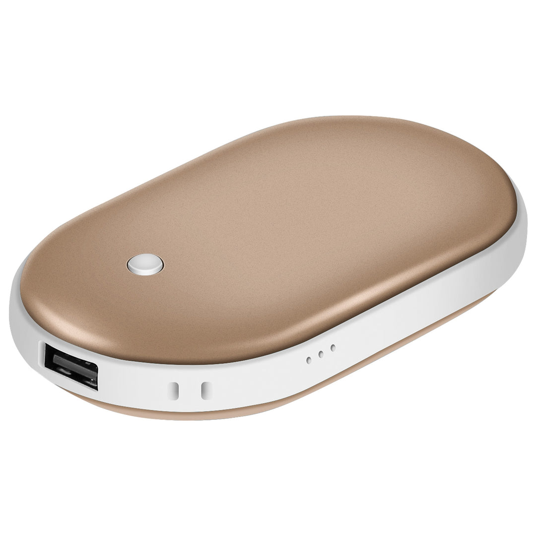 Ogrzewacz do rąk z powerbankiem 5000 mAh, dwustronny, 3 poziomy