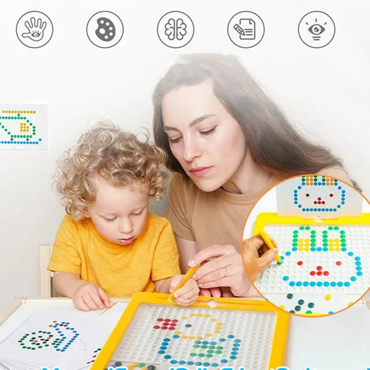 Kramano™ Duża tablica magnetyczna do rysowania dla dzieci z kartami