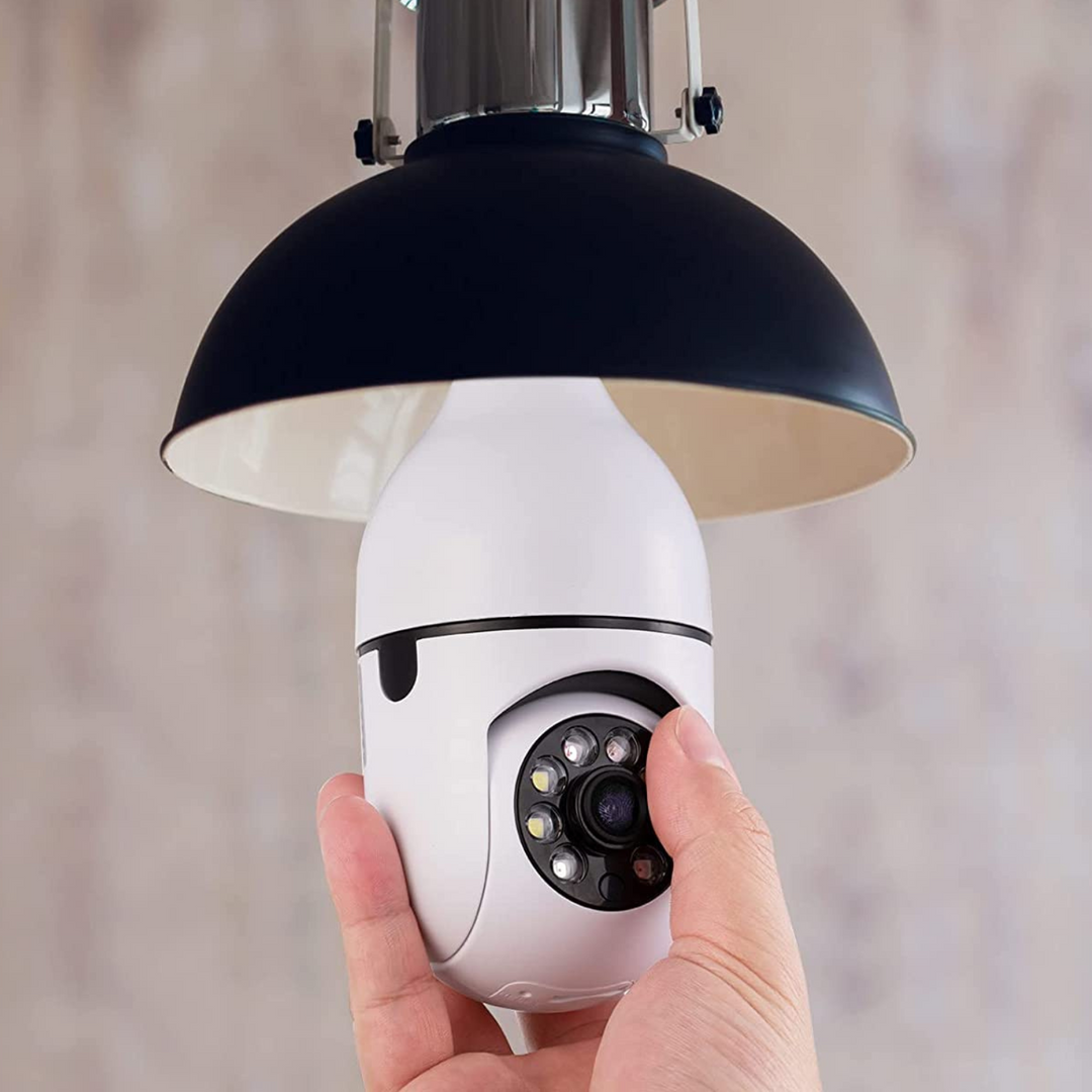 Kramano™ Kamera Wi-Fi w żarówce z noktowizją i alarmem ruchu