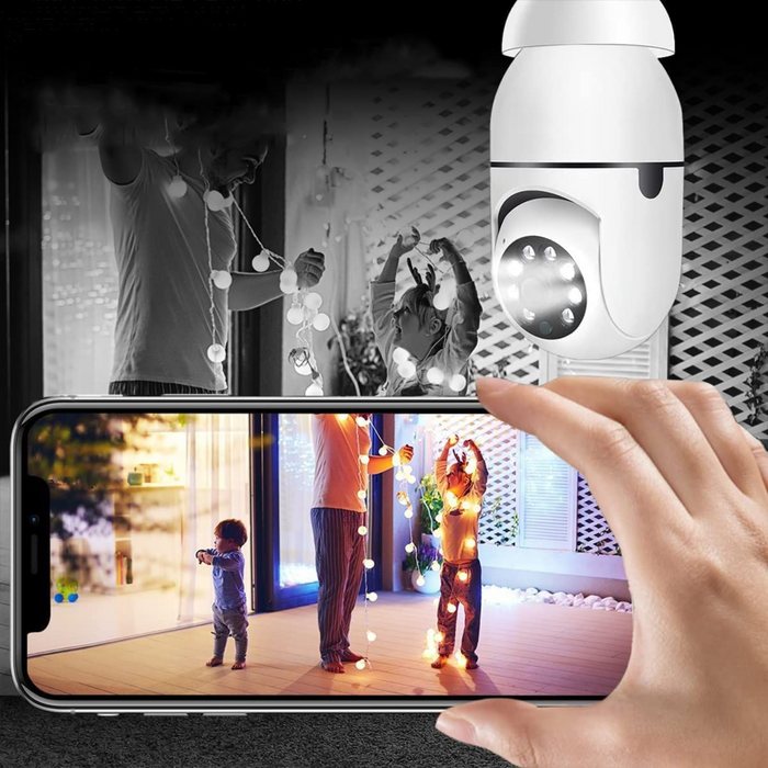 Kramano™ Kamera w żarówce z widokiem 360° i noktowizją przez Wi-Fi