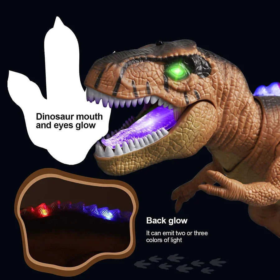 Kramano™ Zdalnie sterowany T-Rex, który chodzi, ryczy i świeci