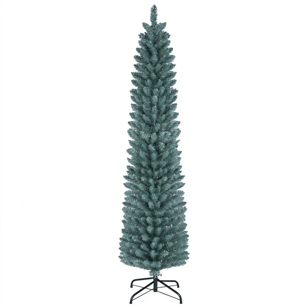 Wąska oszroniona choinka 183 cm