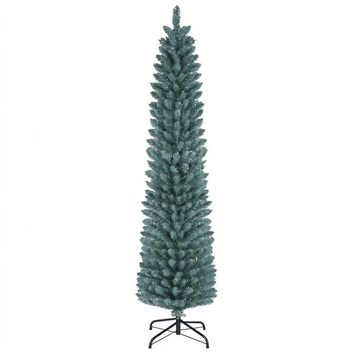 Wąska oszroniona choinka 183 cm