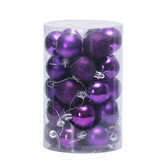 Kramano™ Bombki choinkowe 4 cm, zestaw 34 sztuk w pięknych kolorach