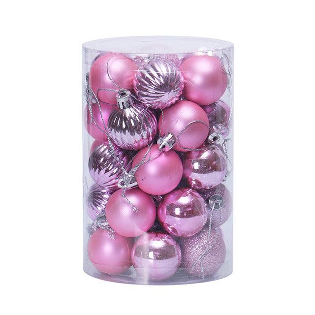 Kramano™ Bombki choinkowe 4 cm, zestaw 34 sztuk w pięknych kolorach
