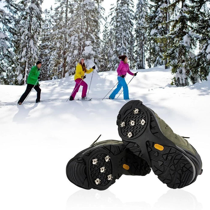 Kramano™ Raczki antypoślizgowe na buty ze stalowymi kolcami – 2 pary