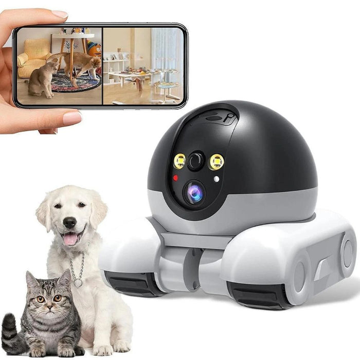 Kramano™ Zdalnie sterowana kamera 1080p dla zwierząt jeżdżąca po domu