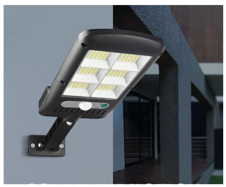 Solarna lampa zewnętrzna LED z czujnikiem ruchu i pilotem