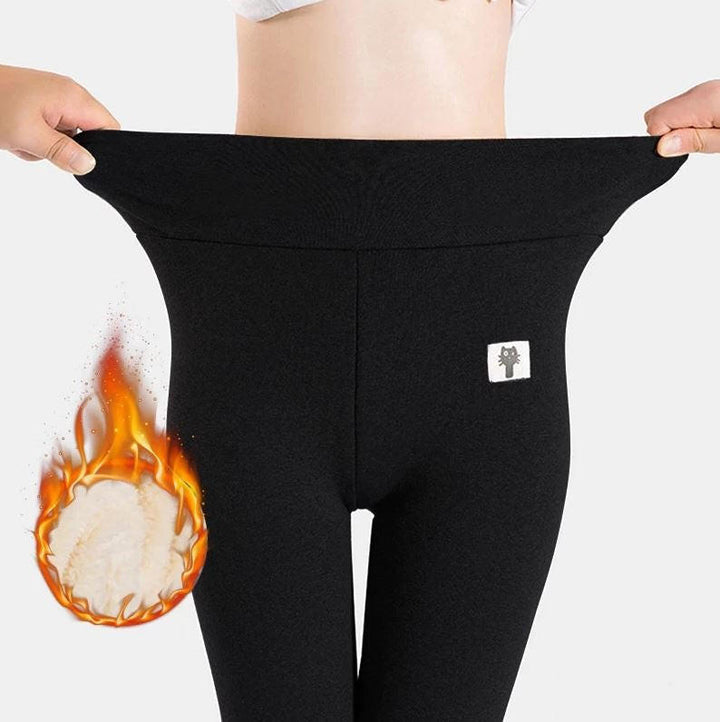 Kramano™ Grube legginsy termiczne z polarem i wysokim stanem
