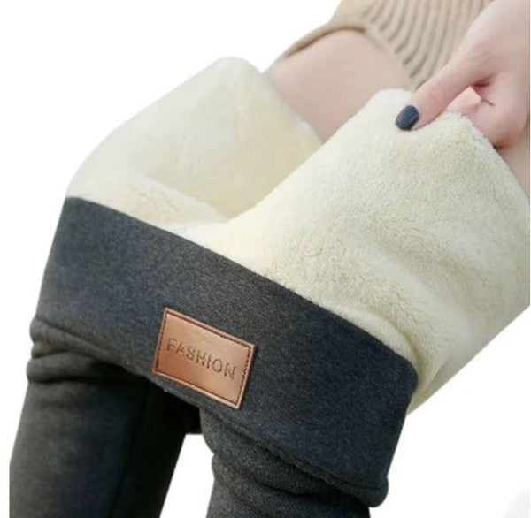 Kramano™ Grube legginsy termiczne z polarem i wysokim stanem