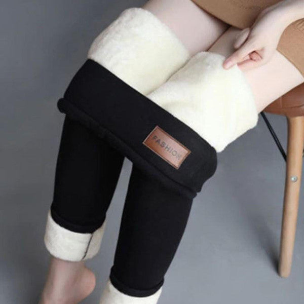 Kramano™ Grube legginsy termiczne z polarem i wysokim stanem