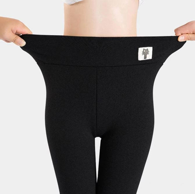 Kramano™ Grube legginsy termiczne z polarem i wysokim stanem