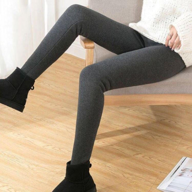 Kramano™ Grube legginsy termiczne z polarem i wysokim stanem