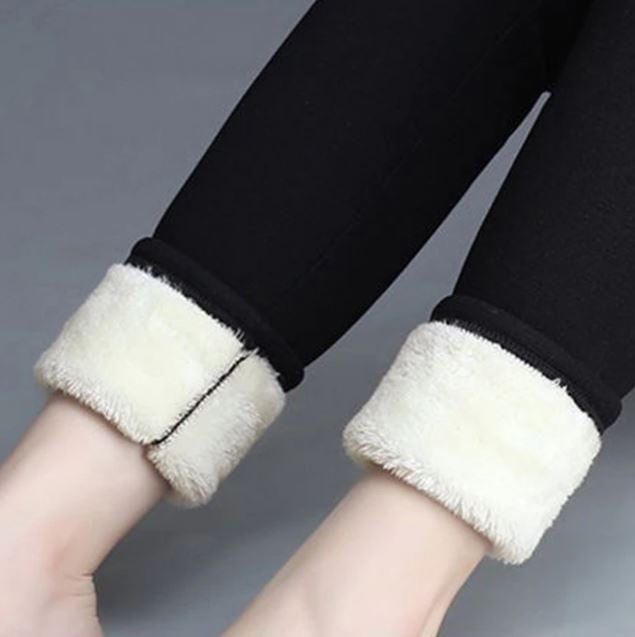Kramano™ Grube legginsy termiczne z polarem i wysokim stanem