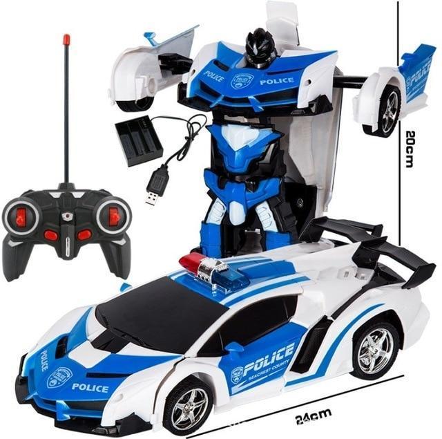 Kramano™ Zdalnie sterowane auto zmieniające się w robota – 2 zabawki w 1