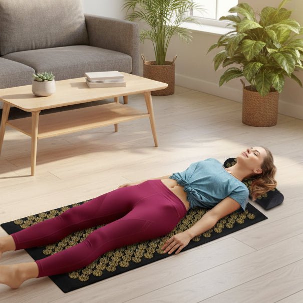 Mata do akupresury z poduszką na plecy, kark i ramiona