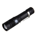 Kramano™ Bardzo jasna latarka LED na USB z zoomem i 4 trybami