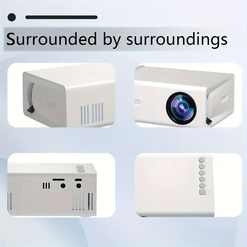 Kramano™ Przenośny mini projektor HD 720P z szybkim ostrzeniem i Wi-Fi