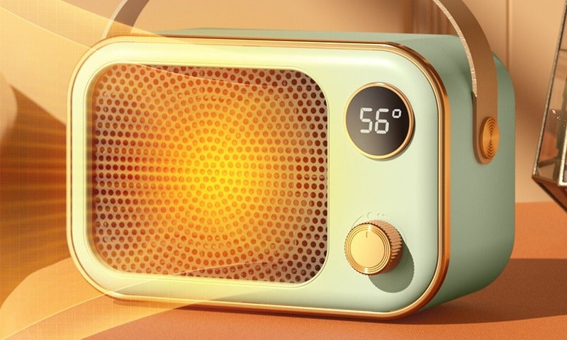 Termowentylator w stylu retro radia