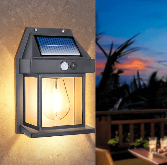 Solarny reflektor ogrodowy z czujnikiem ruchu, wodoodporny