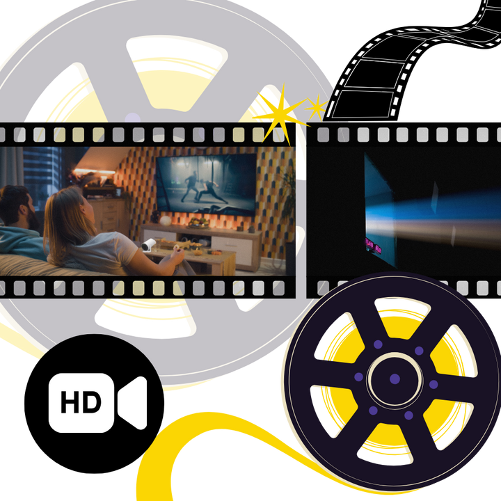 Kramano™ Przenośny projektor 4K Ultra HD z Wi-Fi, Bluetooth i HDMI
