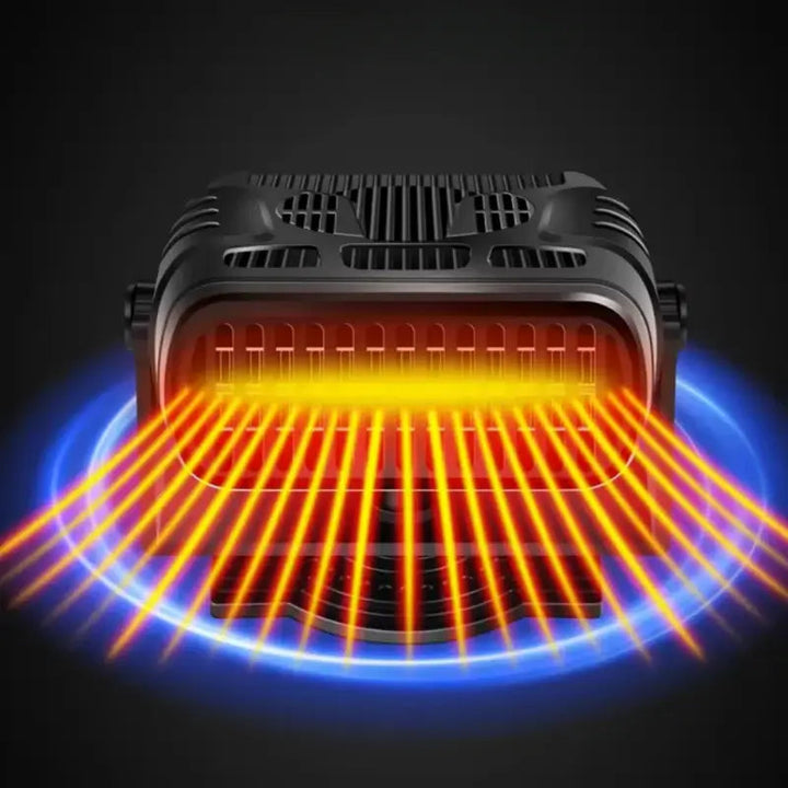 Kramano™ Ogrzewacz i wentylator samochodowy 12V z obrotem 360°